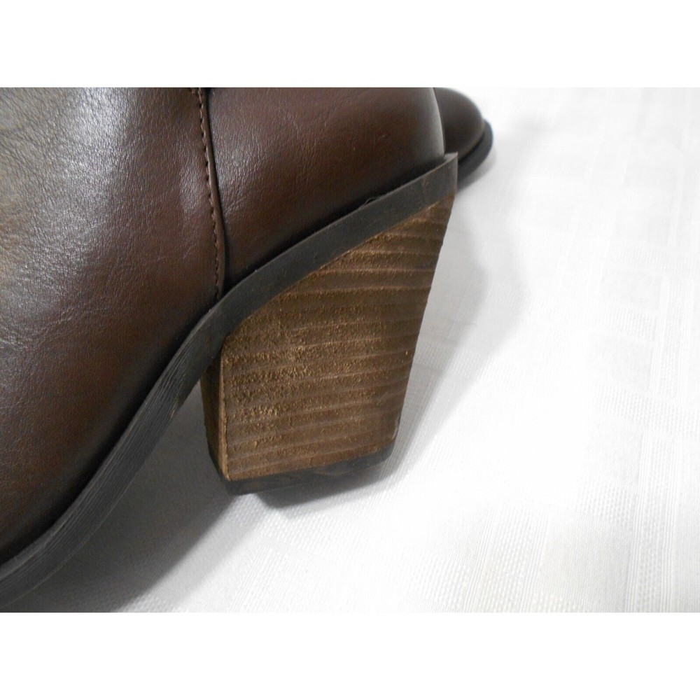 NEW! LUCKY Brand Jeans Co. Size 7 M Womens BROWN High Ankle Heel Boots ENCLINE - Picture 7 of 16